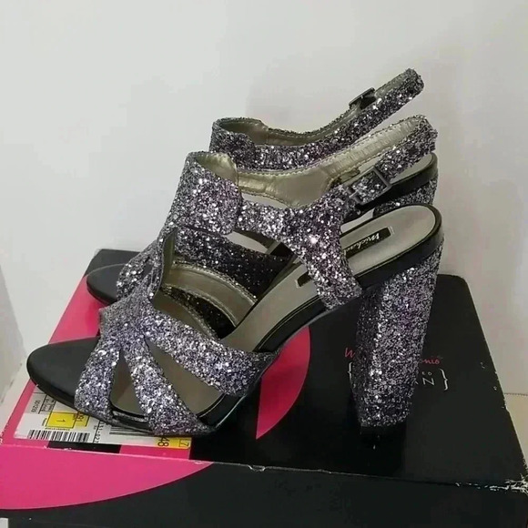 Michael antonio open toe heeled ankle strap sandal - Picture 7 of 10